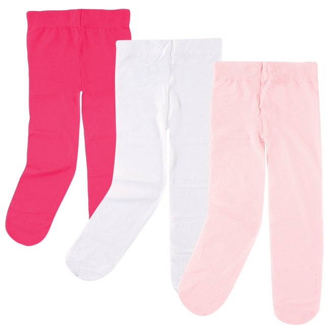 Luvable Friends Baby Girls' Nylon Tights, Dark Pin