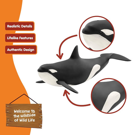 Schleich Wild Life - Killer Whale Orca Toy Figurine - Kids Ages 3+ | 14807