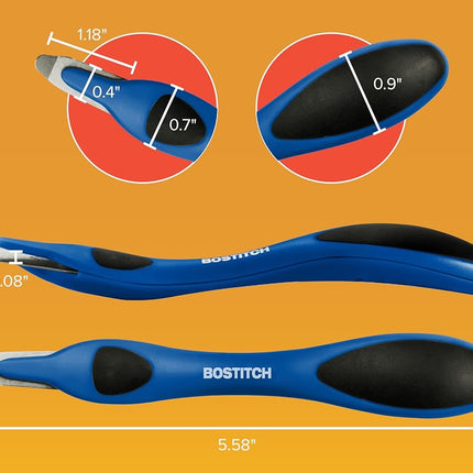 Bostitch Office Professional Push Style Easy Staple Remover, Blue (30000-BLUE)