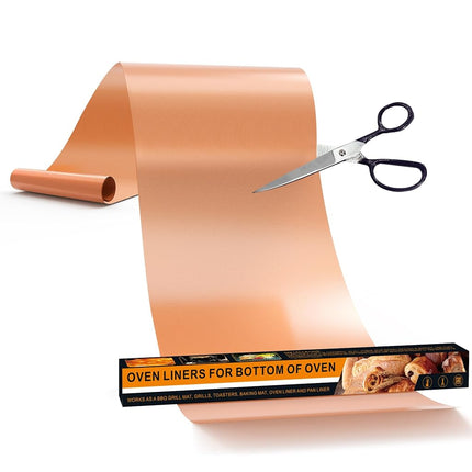 UBeesize 75inch roll Large Copper Oven Liners for 