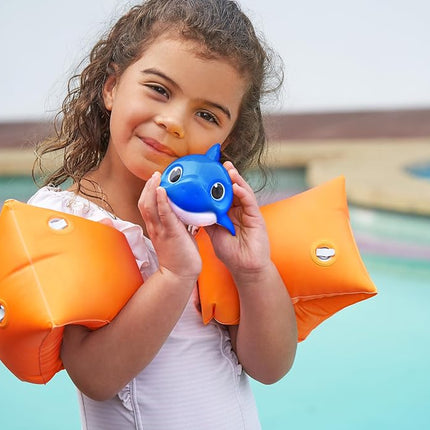 Robo Alive Junior Baby Shark Water-Activated Sing and Swim Bath Toy for Preschoolers by ZURU (Blue, Daddy Shark)