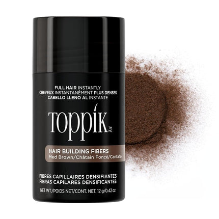 TOPPIK Building Fibers, Medium Brown 0.42 oz (12 g