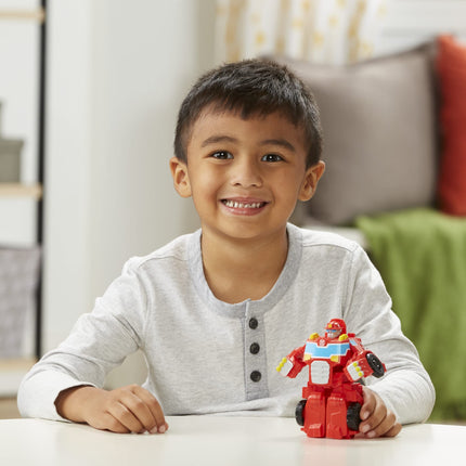 Transformers Playskool Heroes Rescue Bots Academy Equipo de héroes clásicos Heatwave The Fire-Bot Juguete convertible, figura de acción de 4.5 pulgadas, niños de 3 años en adelante