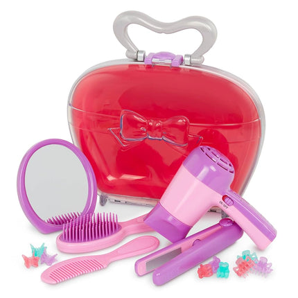 Battat – Play Circle – Hair Dryer With Sounds & Air – Carrying Case – Salon Accessories – Pretend Play Toys – Beauty Shop – 3+ Years(15 Pieces)