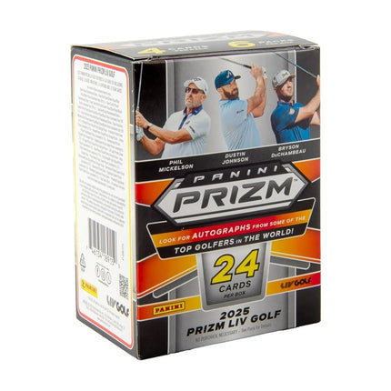 2025 Panini Prizm LIV Golf Blaster Box – Official Trading Cards – Retail Exclusive Parallels, Inserts & Rookies – Sealed Box