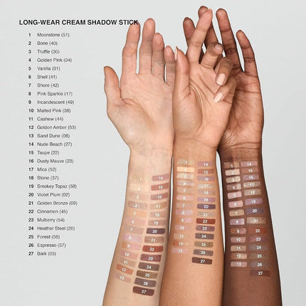 Long-Wear Cream Shadow Stick - 3 Bark by Bobbi Brown for Women - 0.05 oz Eyeshadow
