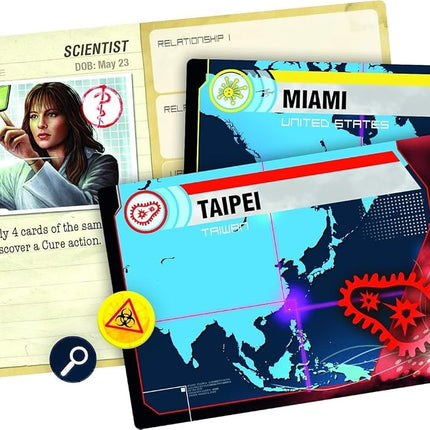 Z-Man Games, Pandemic Legacy Season 1 Blue Edition, Board Game, Ages 13+, For 2 to 4 Players, 60 Minutes Playing Time