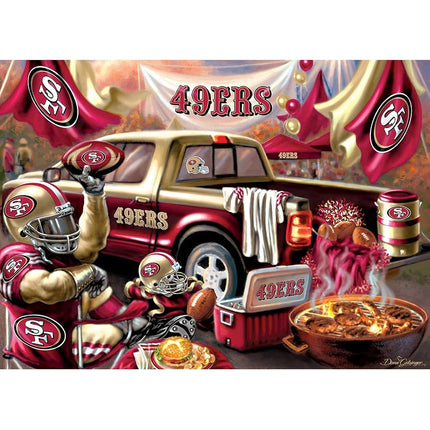 MasterPieces - 1000 Piece Jigsaw Puzzle, NFL San Francisco 49ers, Fun for Adults and Family, Non-Glare Finish, 19.25"x26.75"