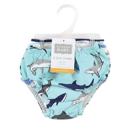Hudson Baby Unisex Baby Swim Diapers, Flamingo Tropical, 18-24 Months