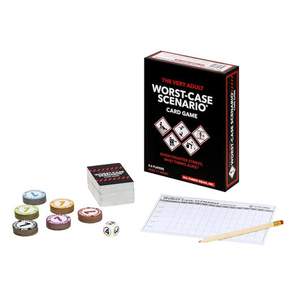 Moose games The Very Adult Worst-CASE Scenario Card Game - All New Party Game | 0% Trivia, 100% Humorous Fun, Black