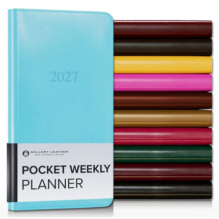 Gallery Leather Pocket Weekly Planner 2026-2027 Ac