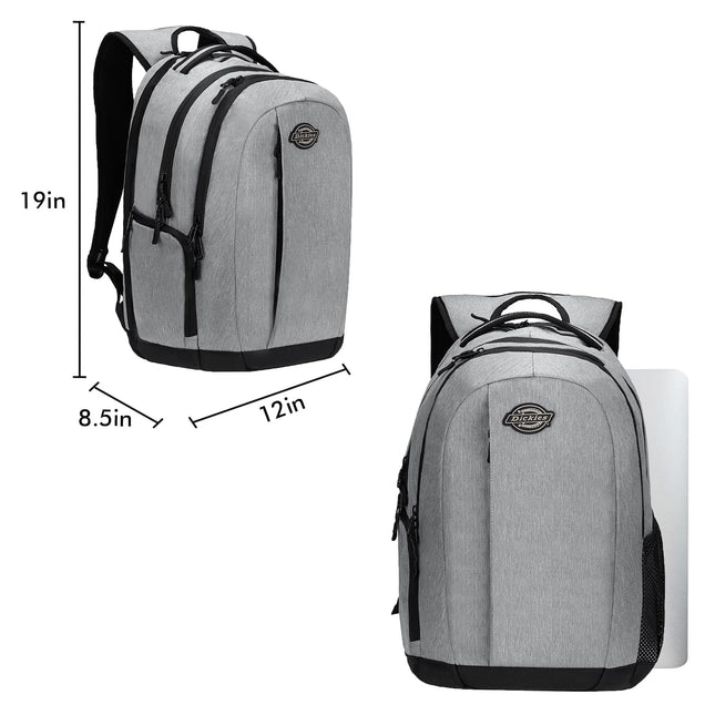 Mochila para portátil Dickies, bolsa para ordenador universitario resistente al agua para la escuela, compatible con portátiles de 15,6 pulgadas (carbón)