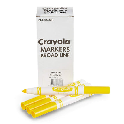 Crayola 12 Count Original Bulk Markers, Yellow