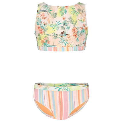 Ensemble maillot de bain bikini deux pièces Roxy pour filles, protection solaire UPF 50+, séchage rapide, Skyway Bali, 7