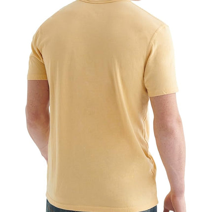 Lucky Brand Men's Venice Burnout Notch Neck Tee Shirt T, Jojoba, Large