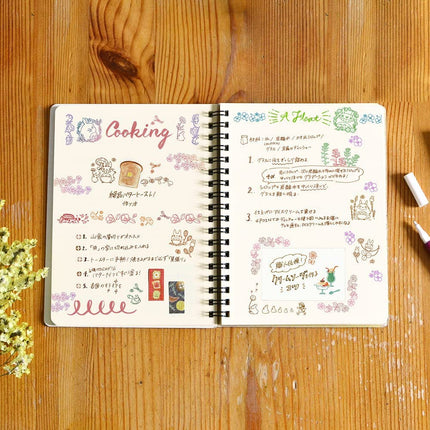 Naitmsad Studio Ghibli Kids Rubber Stamps Set - 12 Cute Stamps/Japanese Stationery Set