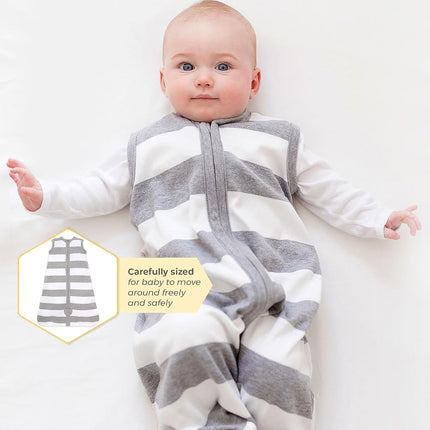 Burt's Bees Baby - Beekeeper Wearable Blanket, 100% Organic Cotton, Swaddle Transition Sleeping Bag - - S