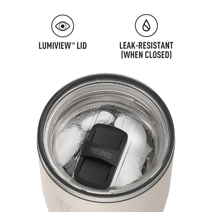 Sandstone-24 oz Stainless Steel Tumbler w/Slide Lock Lid