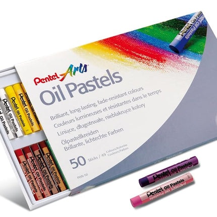 Pentel PHN4-50 Oil Pastels - Pack of 50