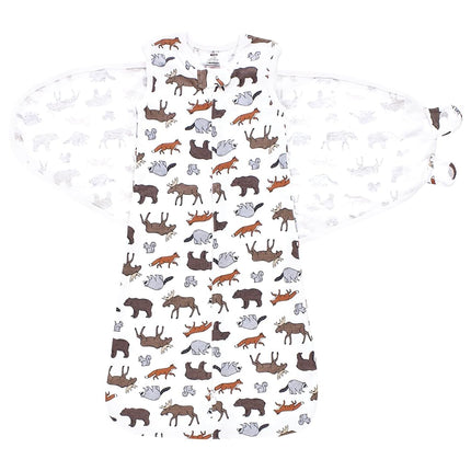 Saco de dormir convertible para bebé unisex Hudson Baby, Aventura Animal, 3-9 meses