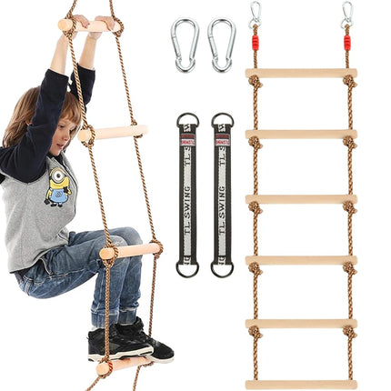 MUXHEL 1 Pcs 6.5 Ft Climbing Rope Ladder for Kids,