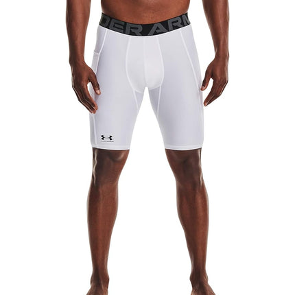 Under Armour Men's HeatGear Long Shorts, White (10