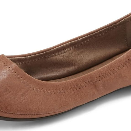 Lucky Brand Women's Emmie Ballet Flat, Bourbon, 4 UK