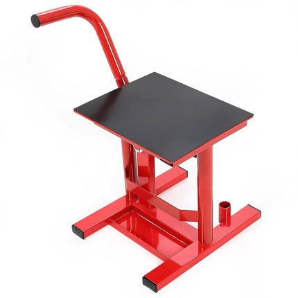 ALMULOO Béquille lève-moto Dirt Bike Support de levage moto Capacité de 150 kg Hauteur réglable de 25,6 cm à 50 cm Table de levage en acier