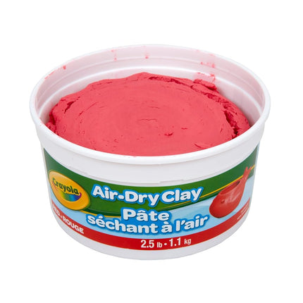 Crayola Pâte à modeler séchant à l'air, pot de 1,13 kg, rouge