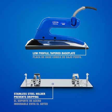 Capitol 110400 Plancha para sellado térmico, azul/plateado