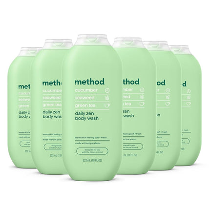 Method Body Wash, Deep Detox, 18 oz, 6 pack, Packa