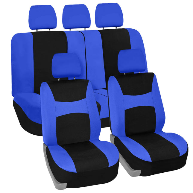 FH Group Automotive Seat Covers Blue Black Univers