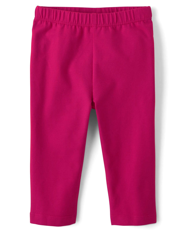 Pantalones tejidos Pull-on para bebés y recién nacidas The Children's Place, margaritas/volantes rosas, paquete de 2, 18-24 meses