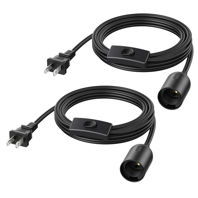 Cable Matters 2-Pack Hanging Light Cord with Switc