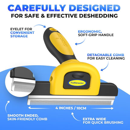 Pet Grooming Brush Effectively Reduces Shedding by Up to 95% Professional Deshedding Tool for Dogs & Cats…