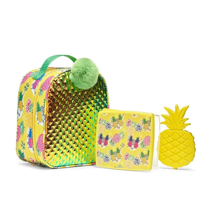 Fit & Fresh Novelty Insulated Kids Lunch Box, Pineapples, Unisex