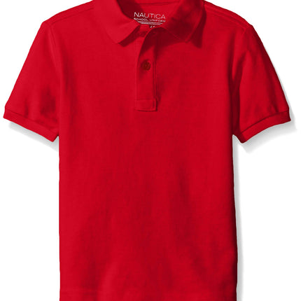 Nautica Boys' Little School Uniform Short Sleeve P