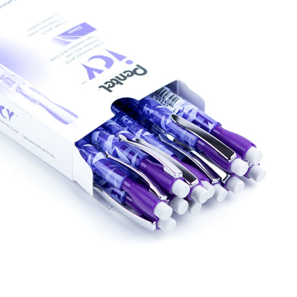 Pentel Icy Automatic Pencil, 0.5mm, Violet Barrel, Box of 12 (AL25TV) (Appearance may vary)