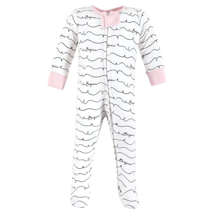 Hudson Baby Baby Cotton Sleep and Play, Bonjour, 6-9 Months