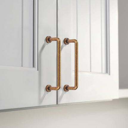 khtumeware 10 Pack 5 inch Hole Center Antique Brass Cabinet Pulls Vintage Cabinet Handle Kitchen Hardware Farmhouse Vintage Dressing Table Drawer Handle Classic Wardrob.
