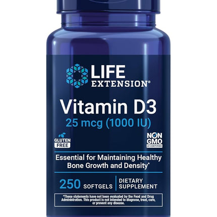 Life Extension Vitamin D3 1000 IU 250 Softgels