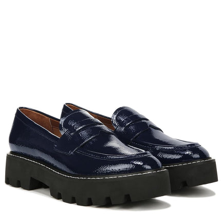 Mocassins à pampilles avec semelle crantée Balin de Franco Sarto pour femme, bleu nuit, 10 large