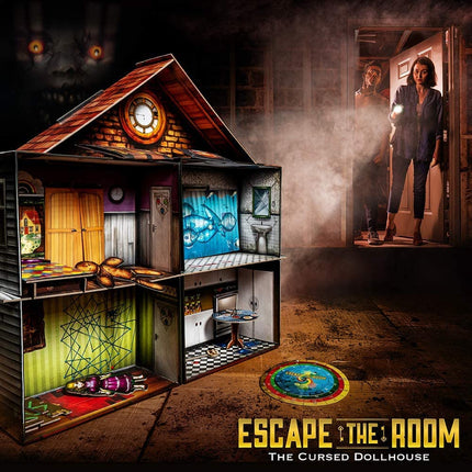 ThinkFun Escape the Room The Cursed Dollhouse, Mystery Escape Room Game, Brain Teaser for Adults & Teens Ages 13+