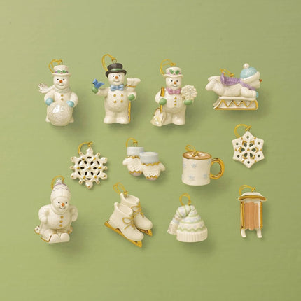 Lenox 828202 Snow Pals 12 Piece Ornament Set