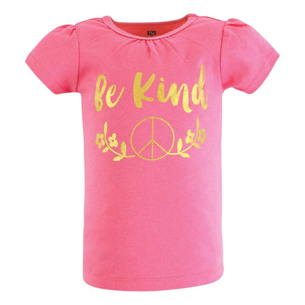 T-shirts à manches courtes Hudson Baby unisexe pour bébé, Be Kind, 6-12 mois
