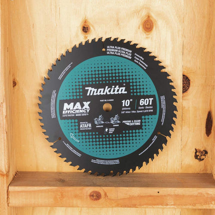 Makita B-66961 10" 60T Carbide-Tipped Max Efficiency Miter Saw Blade
