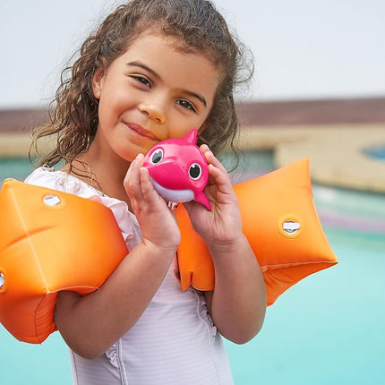 ZURU Baby Shark Bath Toy Silicone Fin - Pink - Singing bath toy