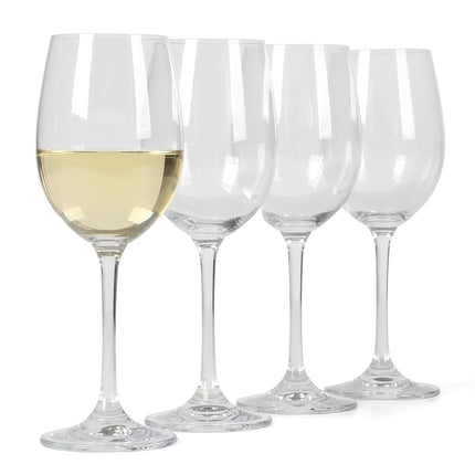 Martha Stewart Vivica 14 OZ Stemmed 4 Pack White Wine Glass Set