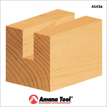 Amana Tool - 45426 Carbide Tipped Straight Plunge 1/2 Dia x 2" x 1/2 Shank