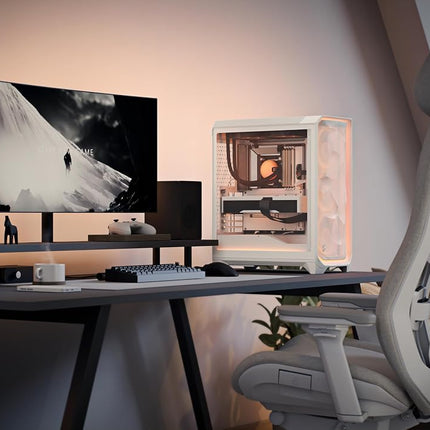Fractal Design Meshify 3 Ambience Pro RGB White TG Clear Tint - Computer Case